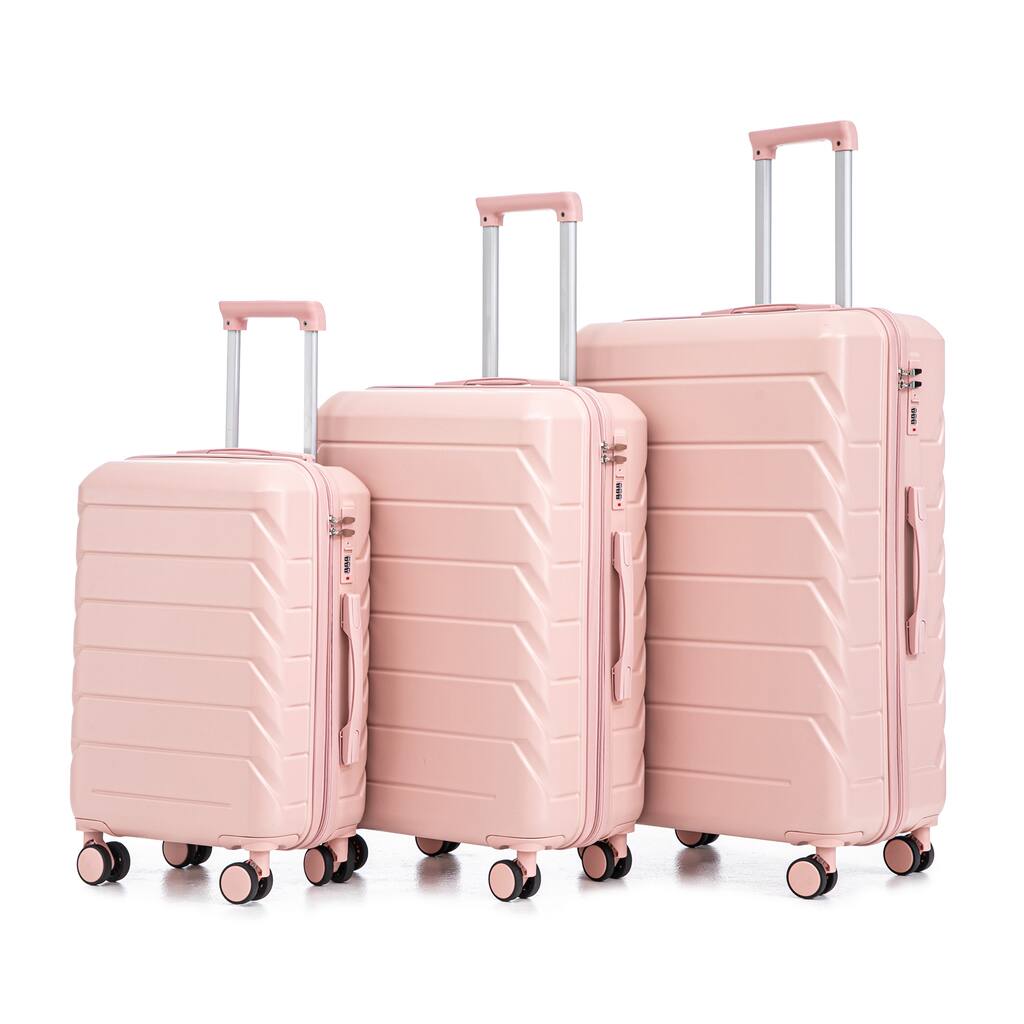 20"/24"/28" 3 pcs/set in ABS Spinner Wheel Luggage, Matching Color , With Combination Lock