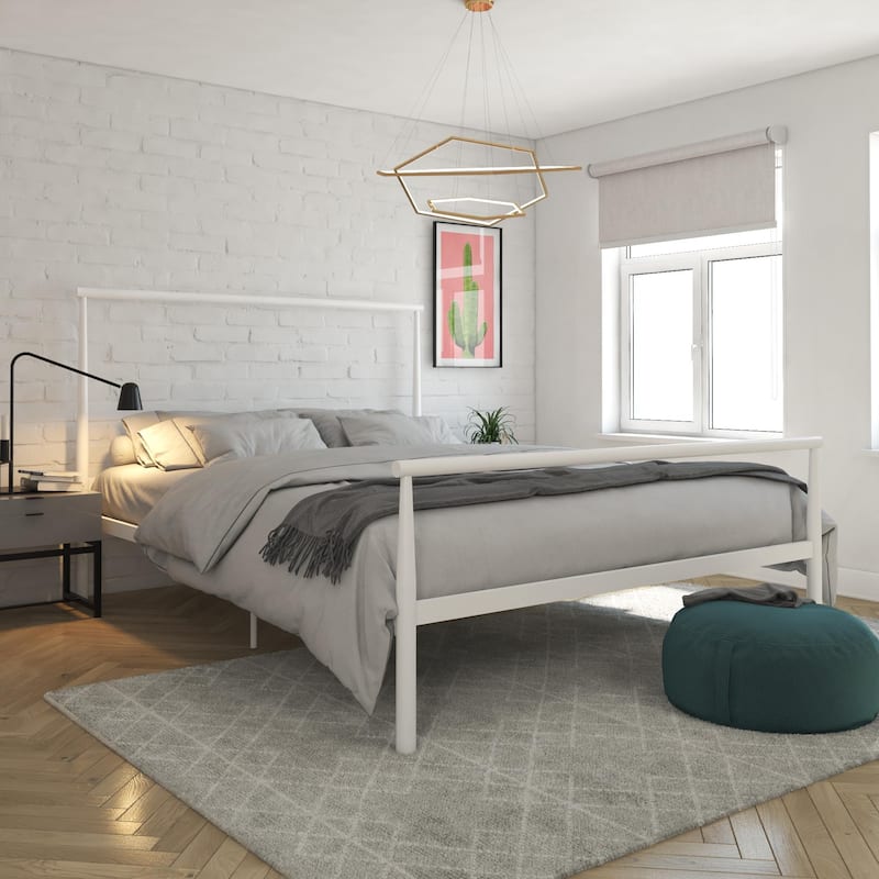 Avenue Greene Liane Industrial Minimalist Metal Platform Bed