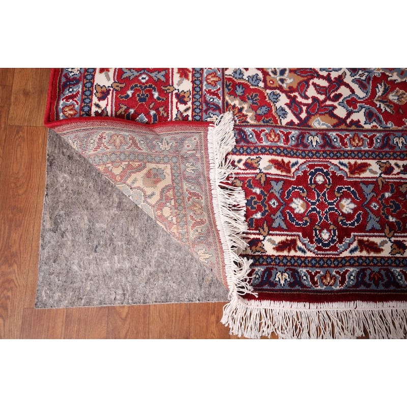 Traditional Floral Red Kashan Turkish Area Rug Machine Made Carpet - 9'7" x 12'6"