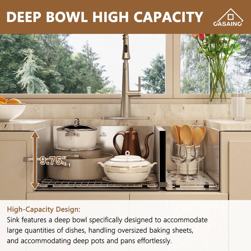 Handmade Undermount 60/40 Double Bowl 18 Gauge Stainless Steel Kitchen Sink with Bottom Grids and Basket Strainers