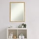preview thumbnail 17 of 29, Beveled Wood Bathroom Wall Mirror - Svelte Polished Gold Frame