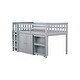preview thumbnail 21 of 21, Twin Loft Bed with Pull-Out Desk, 2 Cabinets, 4 Drawers & Shelves