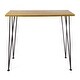 preview thumbnail 8 of 9, Denali Outdoor Industrial Rectangle Bar Table by Christopher Knight Home - 47.25"L x 18.25"W x 36.00"H