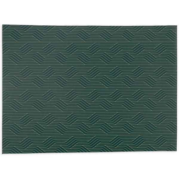 ART DECO WEAVE DARK GREEN Kitchen Mat By Becky Bailey - Bed Bath ...
