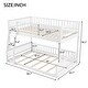 preview thumbnail 24 of 24, Full XL Over Queen Bunk Bed with Ladder and Guardrails, Detachable Design Solid Pine Wood Bunk Bed Frame for Kids Teens Adults