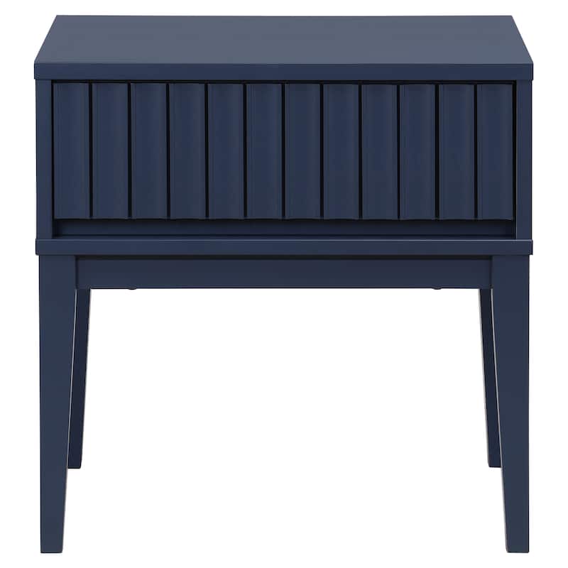 SAFAVIEH Home Fidia 1-Drawer Nightstand - Navy Blue
