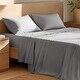 preview thumbnail 12 of 55, Bare Home Organic Cotton Sheet Set - Crisp Percale Weave King - Light Grey