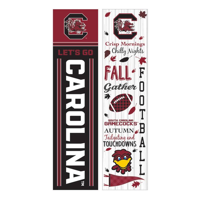 47" Double Sided Seasonal Porch Leaner, University of South Carolina - 47" x 11.25"