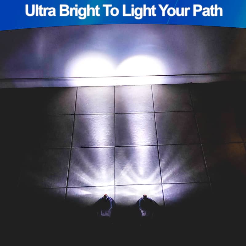 LED Shoe Lights For Crocs - USB Rechargeable, Ultra-Bright Headlights for Shoes, 3 Modes, Waterproof Clip On - regular