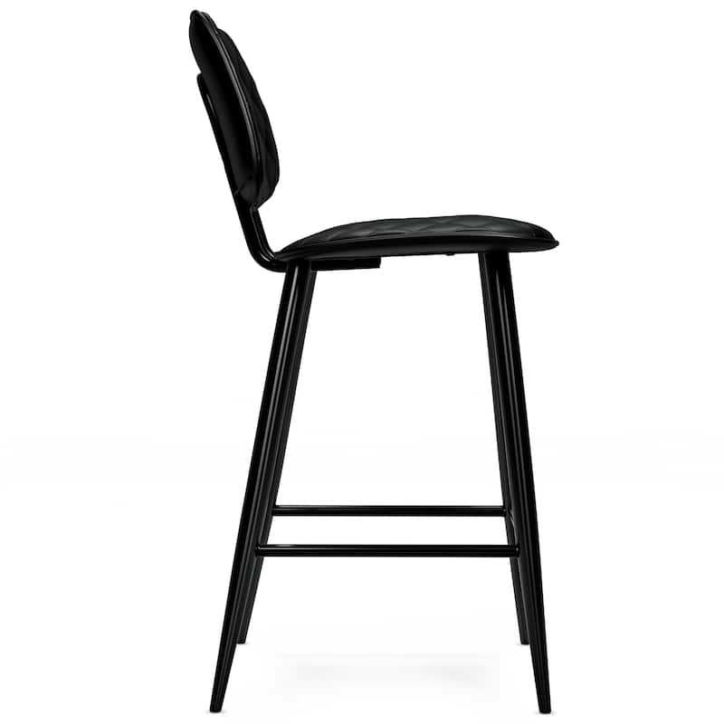 WYNDENHALL Skyla Contemporary 16 inch Counter Height Stool (Set of 2) - 19.5"D x 19"W x 38"H
