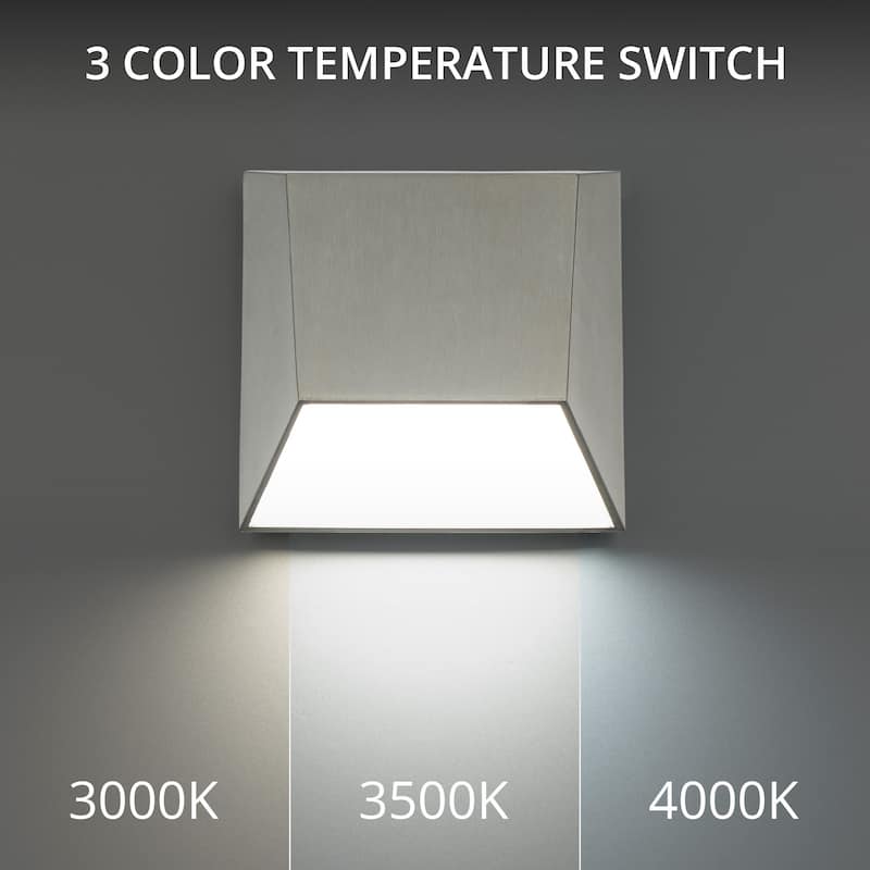 WAC Lighting WS-W27106-40 Atlantis 6" Tall LED Outdoor Wall Sconce Set