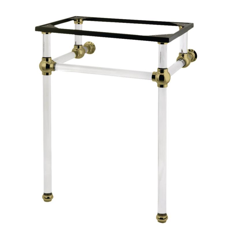 Kingston Brass Templeton 24" Acrylic Wall Mounted Console Legs - Brushed Brass