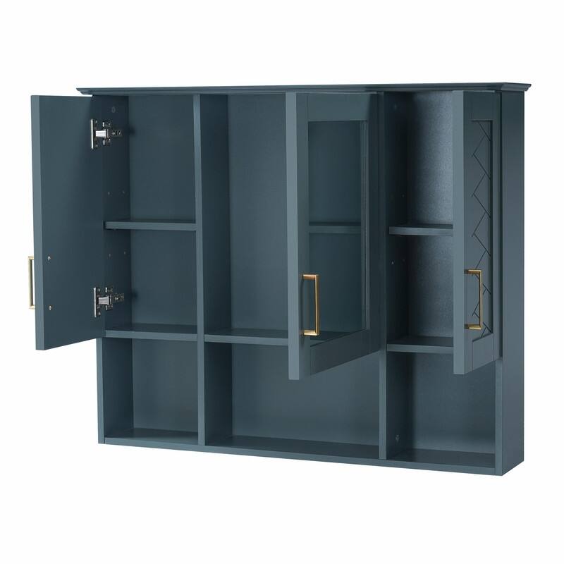 35" 2-in-1 Wall-Mounted Medicine Cabinet - High-Definition Mirror with Storage, Adjustable Shelves & Soft-Close Doors