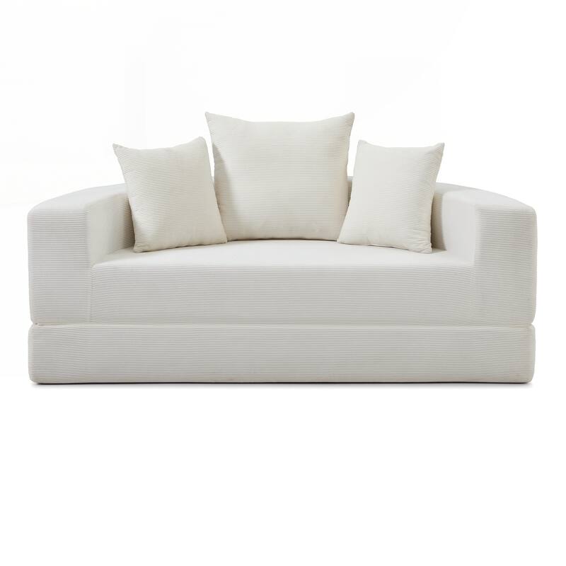 Convertible Sofa Couch Bed,Nulti-functional,Circular Bed,Adjustable Futon Sofa