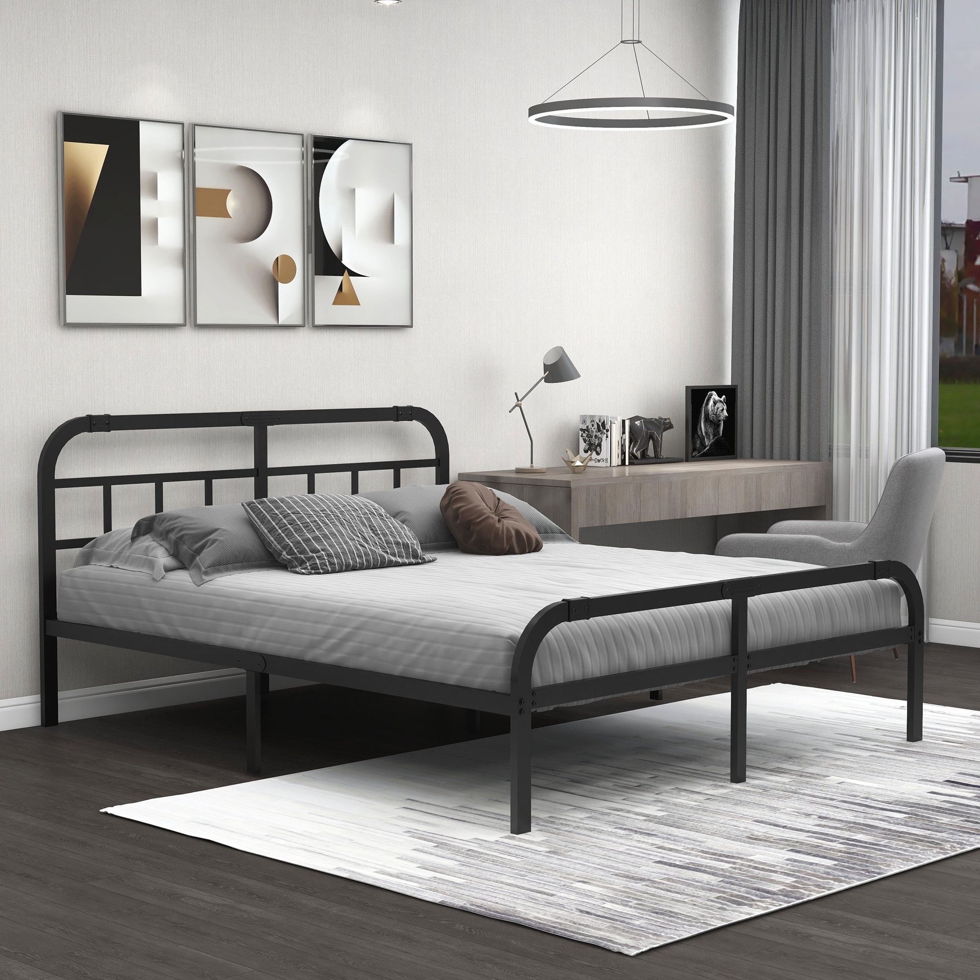 Kamer Direct opbouwen NNV 14 inch Metal Bed Frame, 3000 lbs Heavy Duty Support, Noise Free - On  Sale - Overstock - 37005013