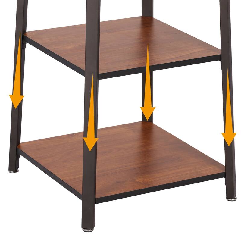 Javlergo 72" Standing Coat Rack with 8 Dual Hooks Hall Tree with Metal Grid for Small Space Entryway Living Room Organizer