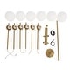 preview thumbnail 12 of 31, Modern 6-Light Dimmable Sputnik Bubble Chandelier for Dining Room
