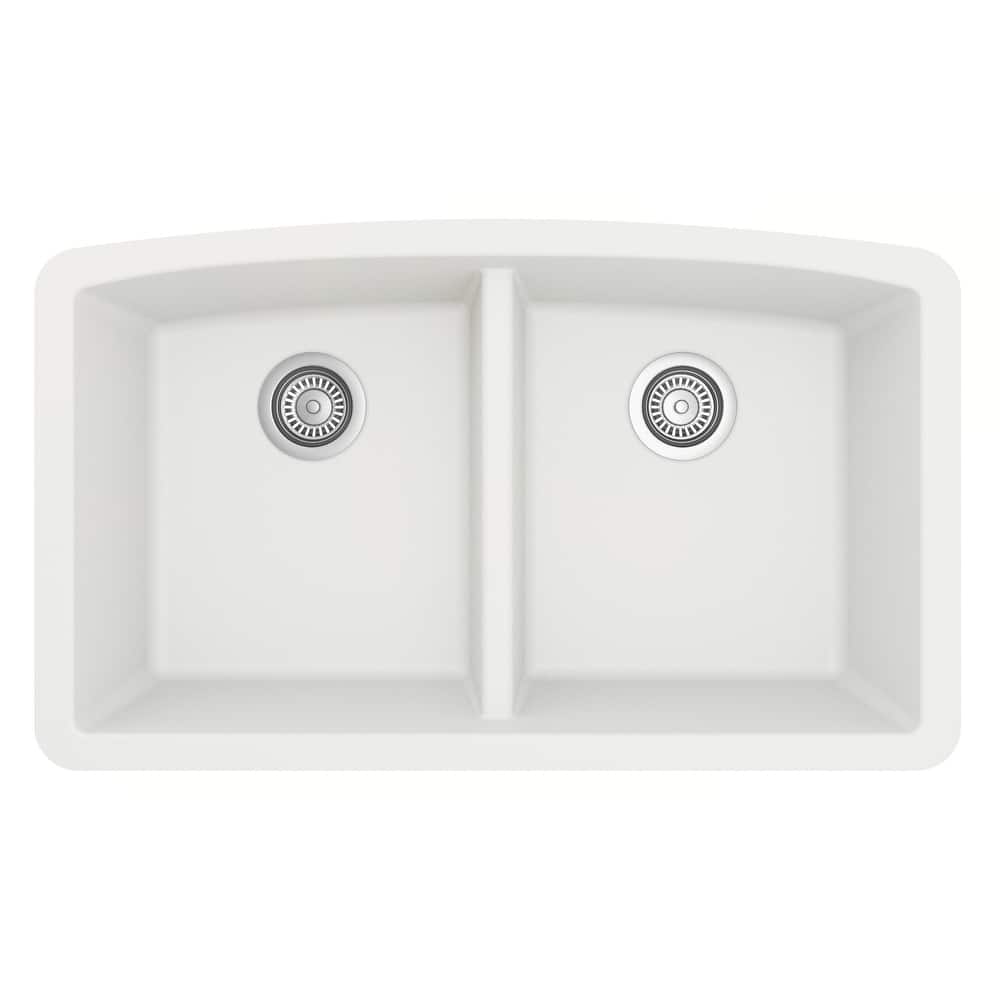Karran Undermount Quartz Double Bowl Kitchen Sink