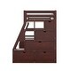 preview thumbnail 41 of 83, Loft Bed Frame wDesk and Storage Staircase, Wood Loft Bed with 7 Drawers and 2 Shelves, Kid's Loft Bed Study Bed with Staircase