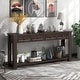 preview thumbnail 20 of 47, Merax Rustic Console Table with Storage Drawers and Bottom Shelf