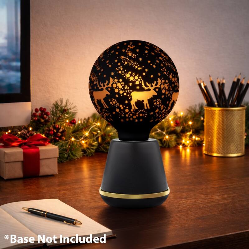 Festive Living G125 Decorative LED Bulb – 1800K Warm Vintage Glow - Elk