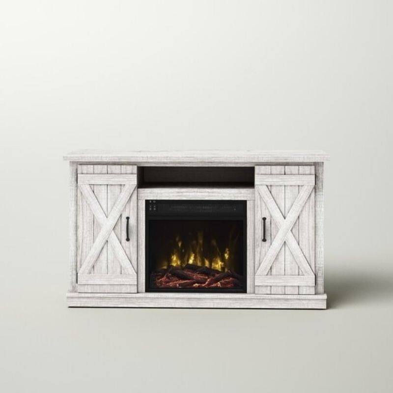 FarmHouse Rustic TV Entertainment Electric Fireplace