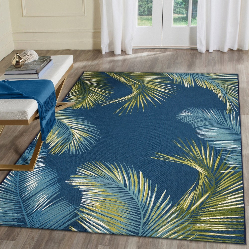 Liora Manne Marina Palm Border Indoor/Outdoor Rug