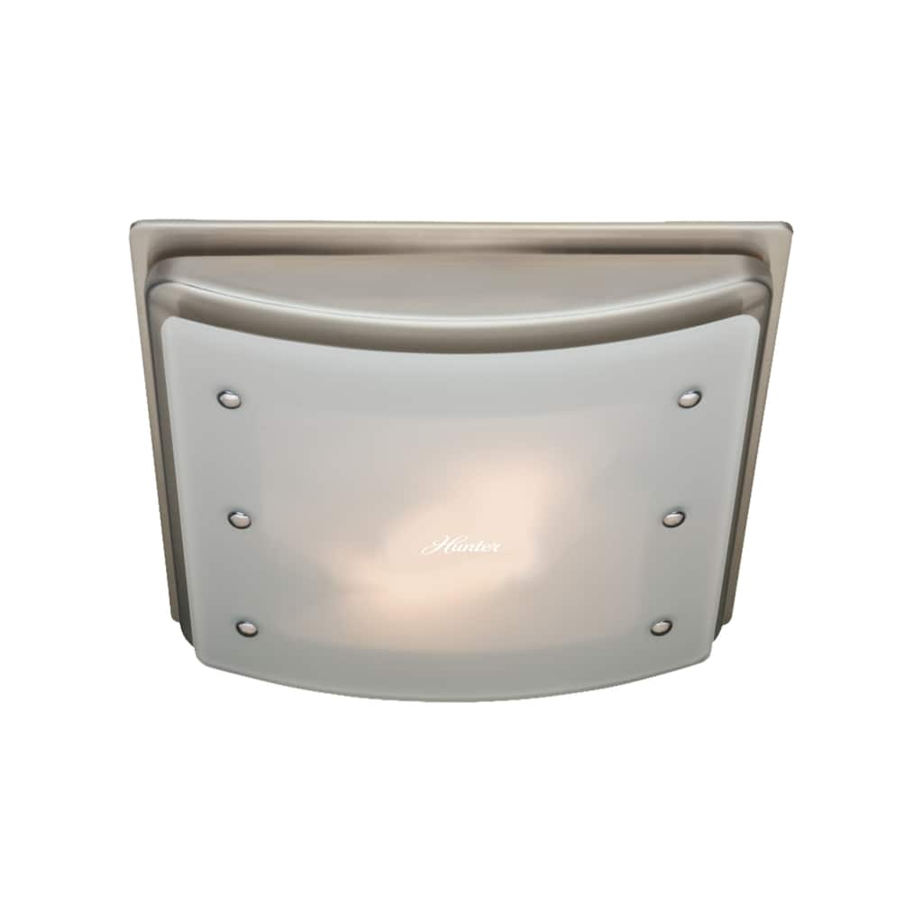 Hunter Ellipse 100 CFM Ceiling Exhaust Bath Fan with Light and Night Light
