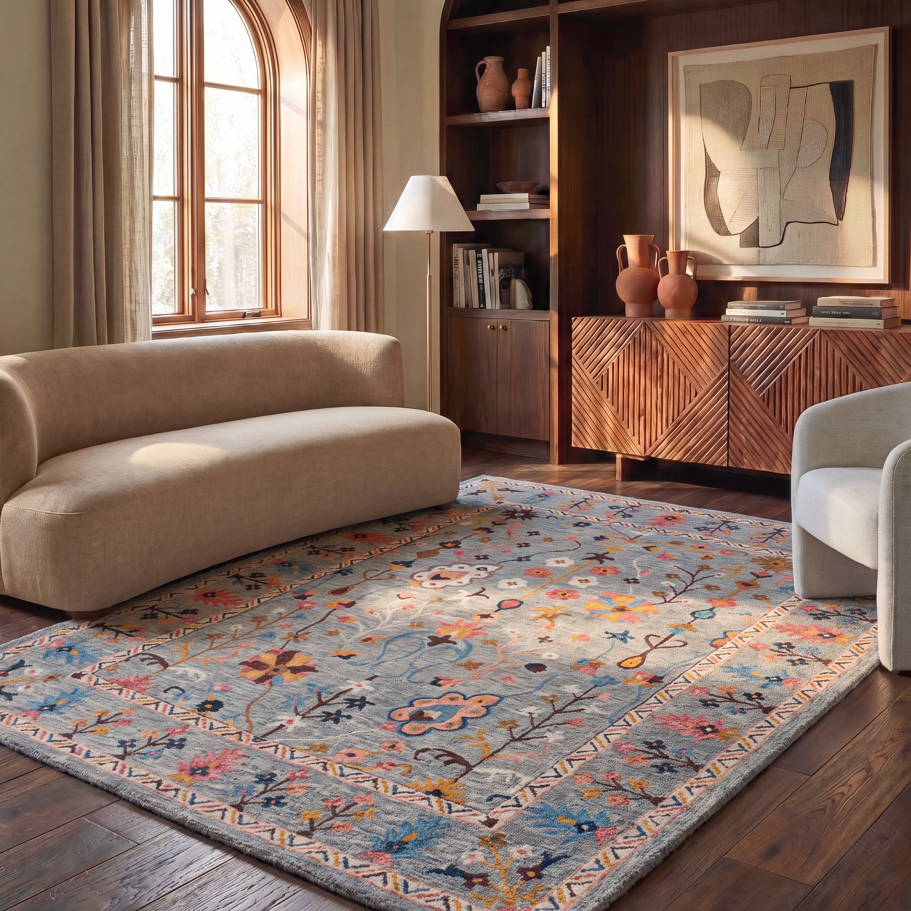 SAFAVIEH Handmade Blossom Trees French Country Wool Rug