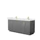 Option Dark Gray, Gold Trim, White Cultured Marble Top
