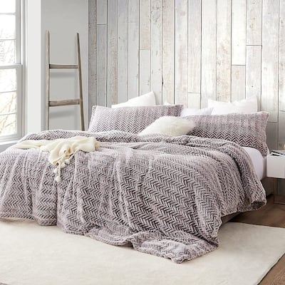 Cozy Peaks® - Coma Inducer® Oversized Comforter Set - Chevron Frosted Sierra
