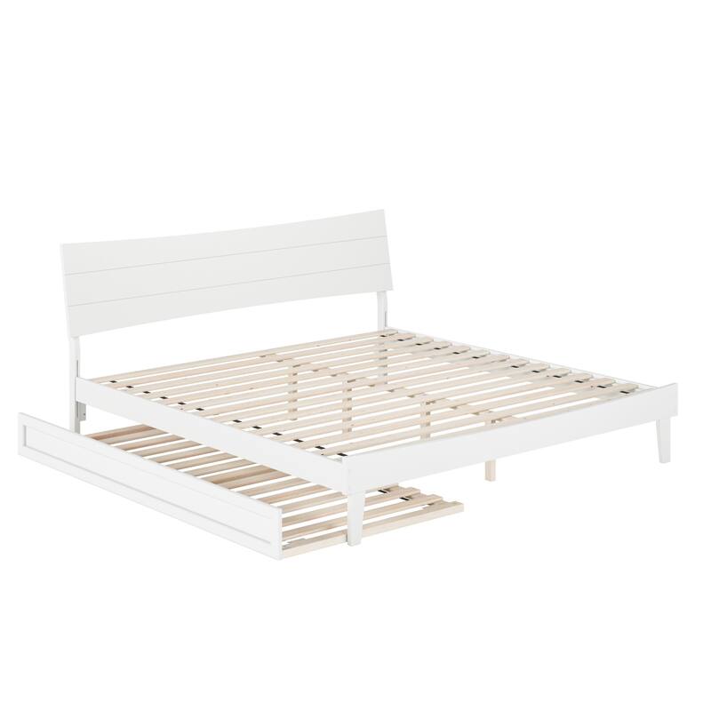 Phoenix Wood Platform Bed with Trundle
