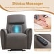preview thumbnail 15 of 25, Oversized Faux Leather Massage Power Recliner with Two Pockets