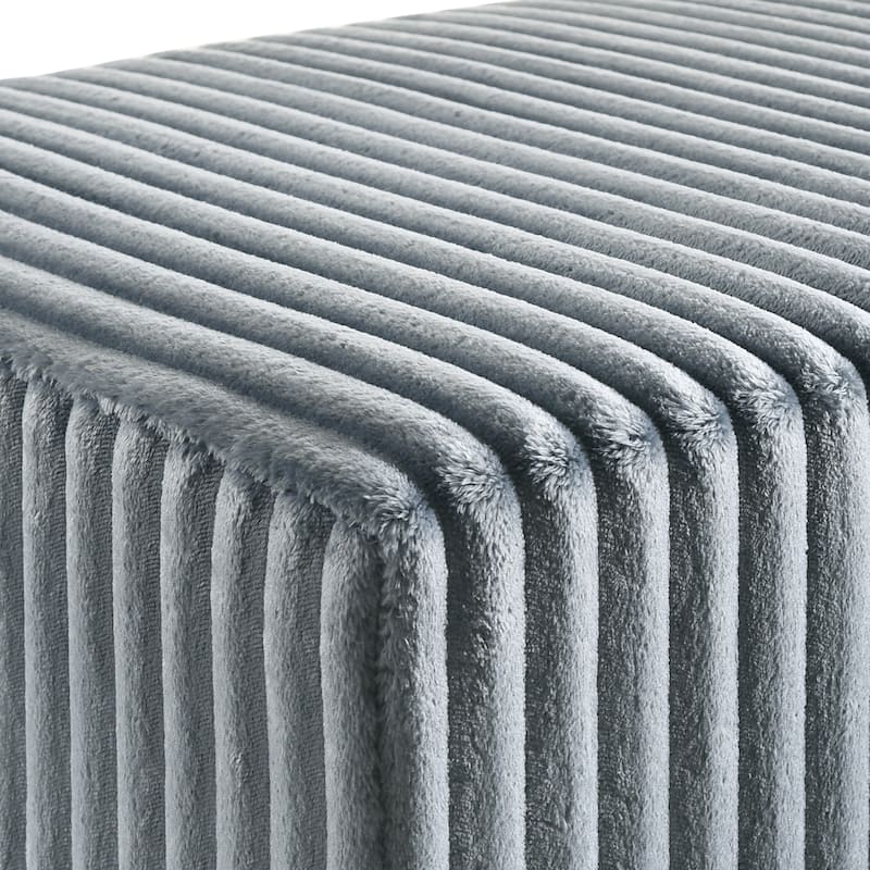 Roundhill Furniture Mavela Wide Wale Corduroy Upholstery Bench