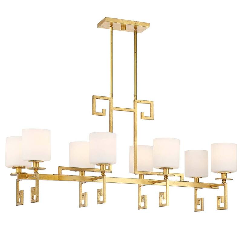 Savoy House 1-2305-8 Quatrain 8 Light 41" Wide Linear Chandelier - True Gold