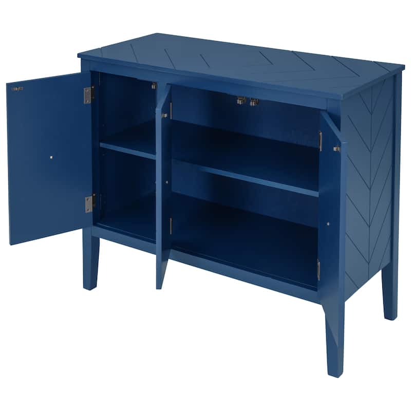 37" Vintage Style Kitchen Accent Buffet Sideboard Cabinet