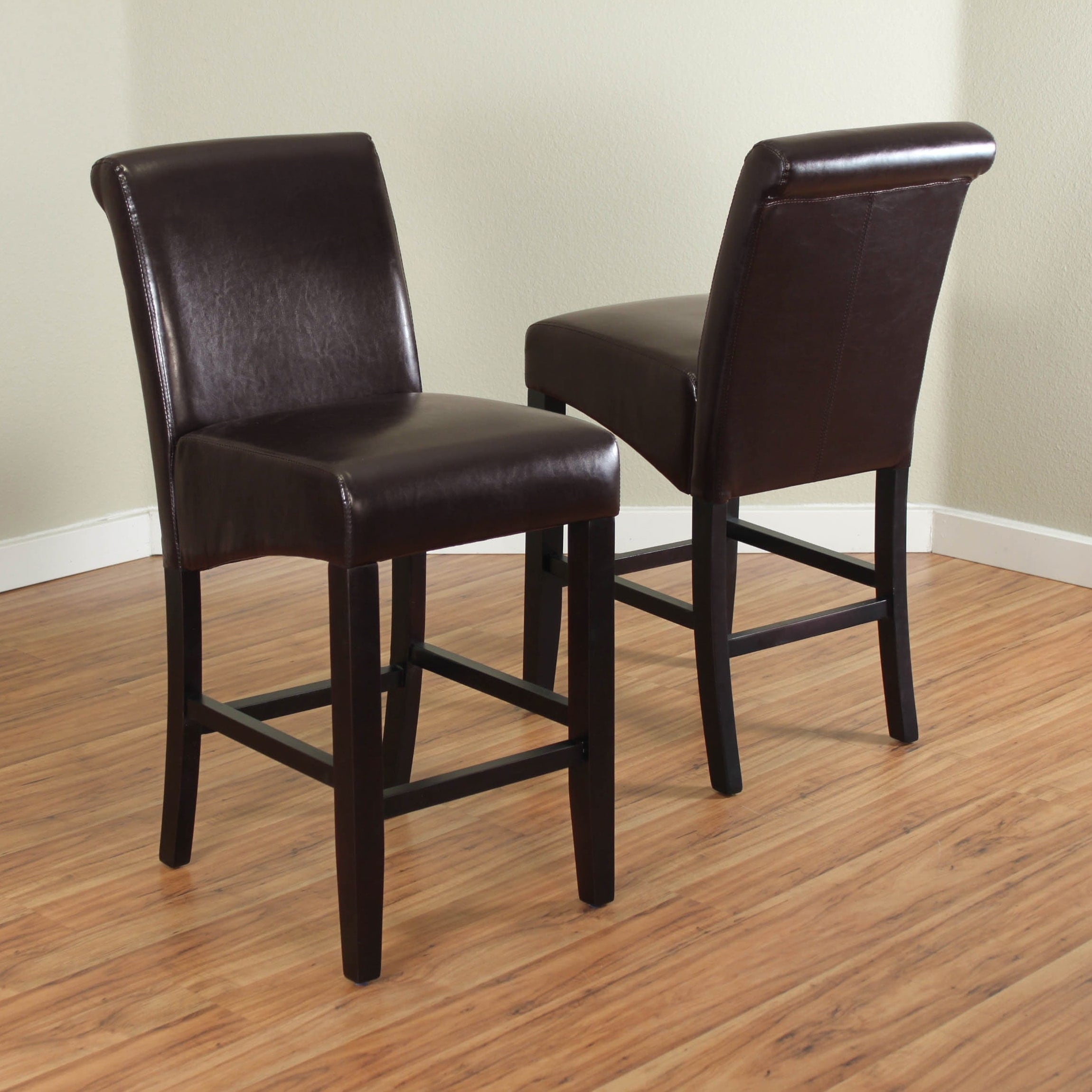 james faux leather counter stool