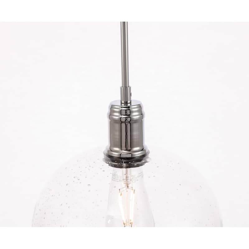 Candie 10-Inch 1-Light Clear Glass Pendant