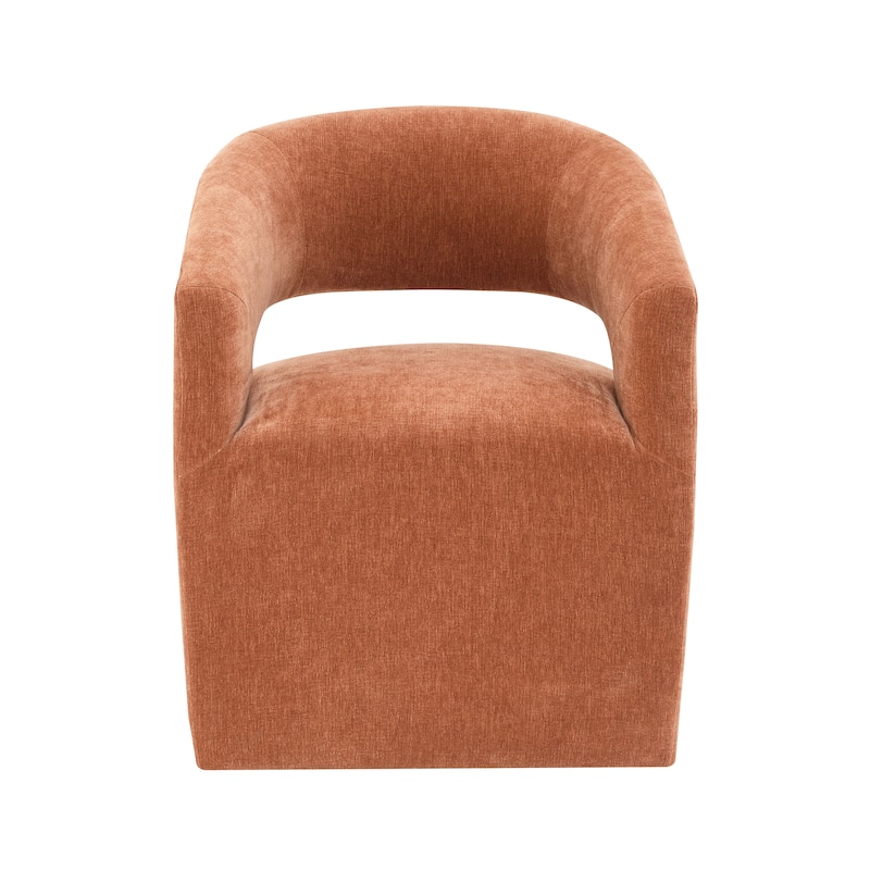 Furniture of America Rivena Modern 26-inch Fabric Accent Chair with Casters