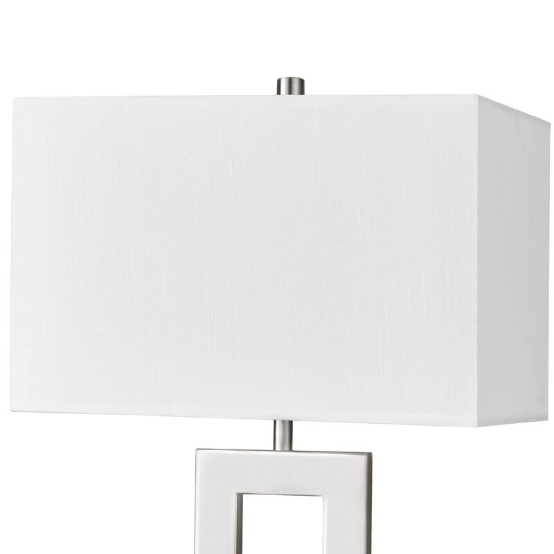 22" Gray USB Table Lamp Set With Touch Control