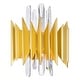 preview thumbnail 2 of 5, Cityscape 5 Light Wall Sconce With Satin Gold Finish - Satin Gold