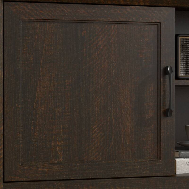 Modern TV Stand with Adjustable Shelf and Cabinet Doors, Media Console for 70” TV