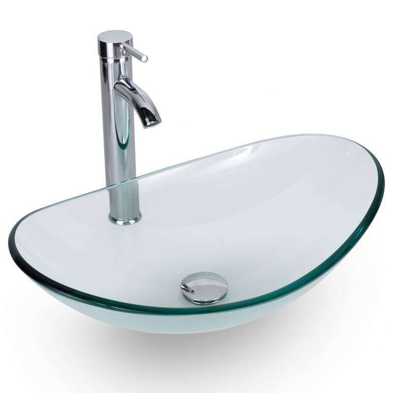 48" Bathroom Vanity Set Vessel Sink Faucet W/ Small Cabinet Combo