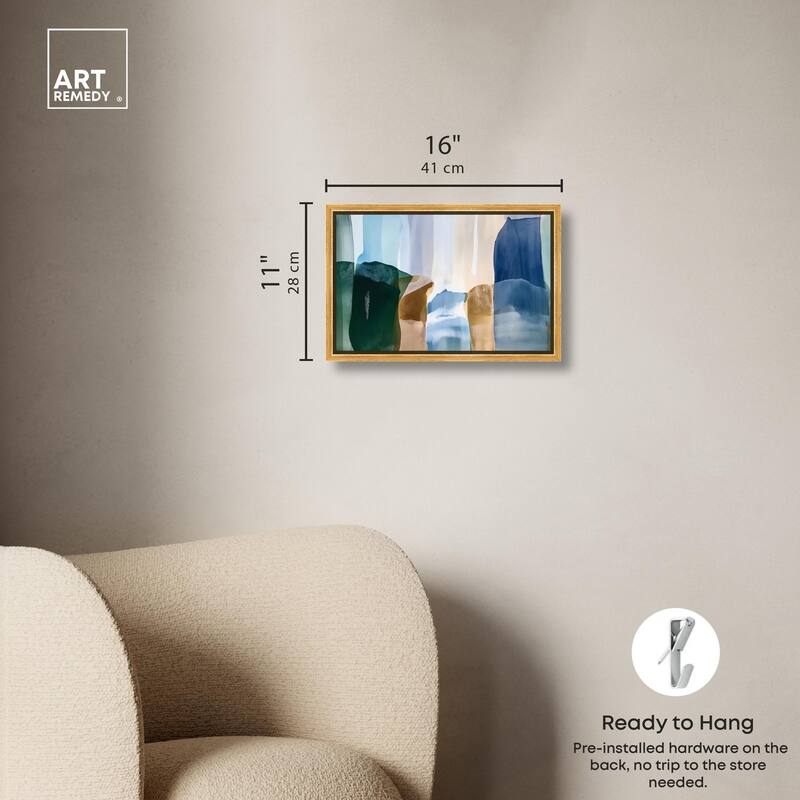 Contoured Calm II Canvas by Art Remedy