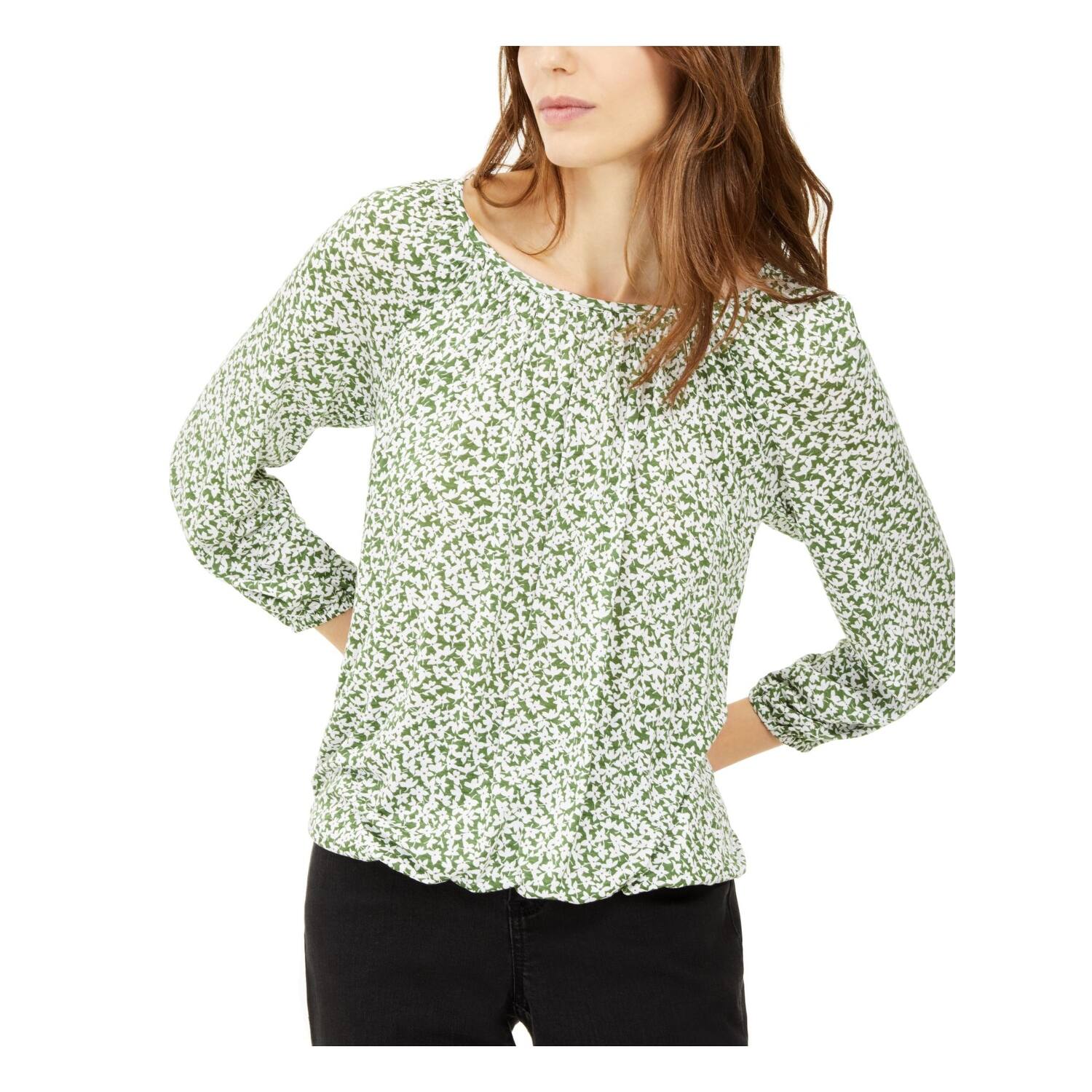Michael Kors Womens Green Printed Long Sleeve Peasant Top Size Xxl On Sale Overstock 32347190 See more ideas about michael kors, michael kors clothes, fashion. michael kors womens green printed long sleeve peasant top size xxl