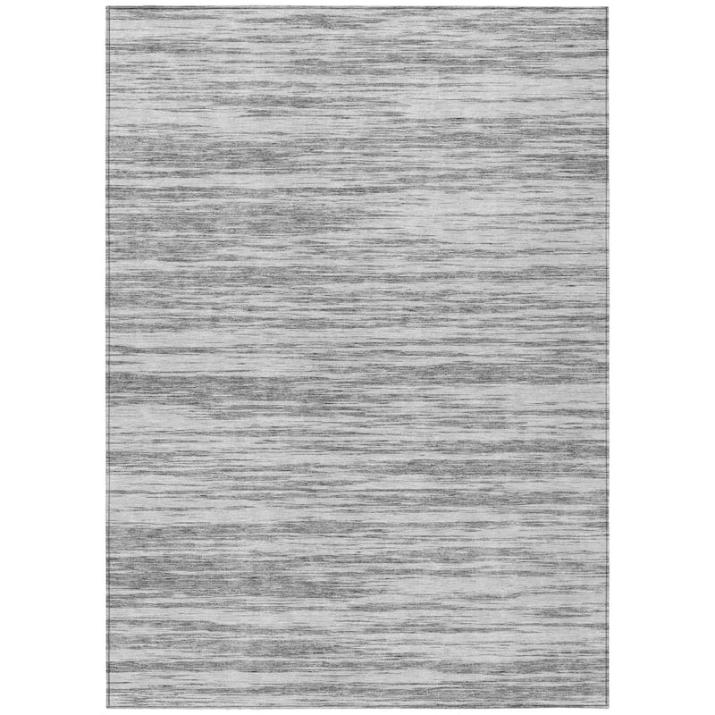 HomeRoots Abstract Modern Rectangle Outdoor Rug