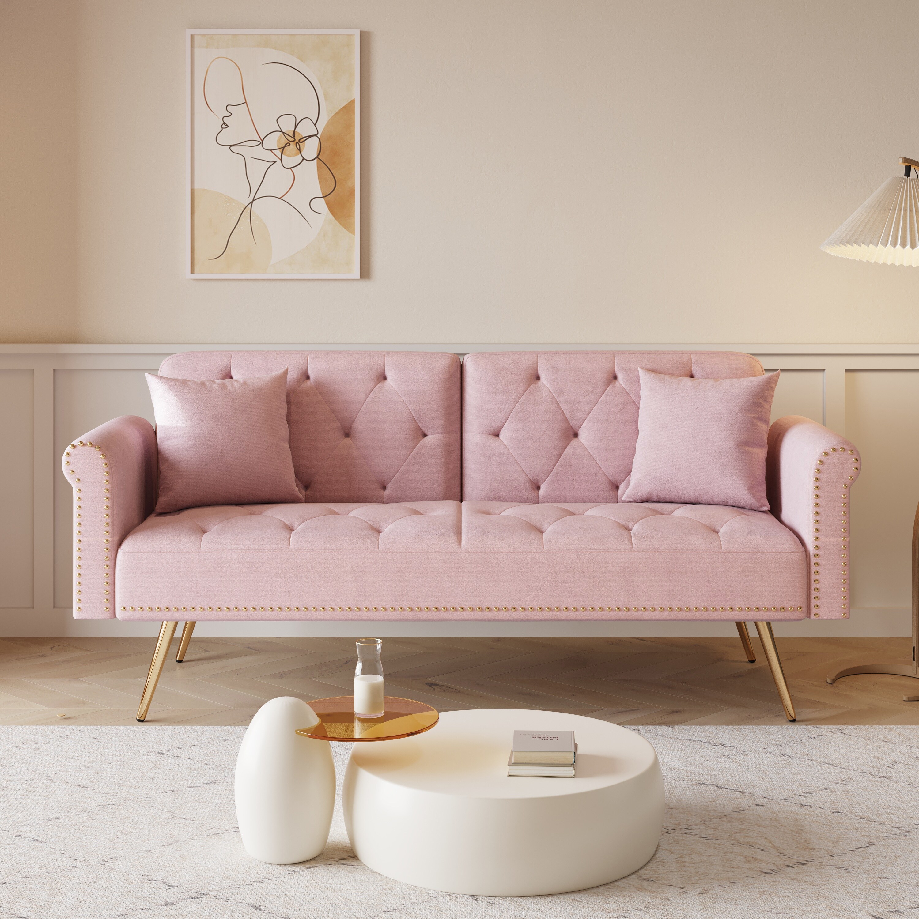 Pink Velvet Futons Bed Bath & Beyond