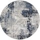preview thumbnail 15 of 14, Livabliss Jolie Transitional Abstract Area Rug Denim - 7'10" x 7'10" Round