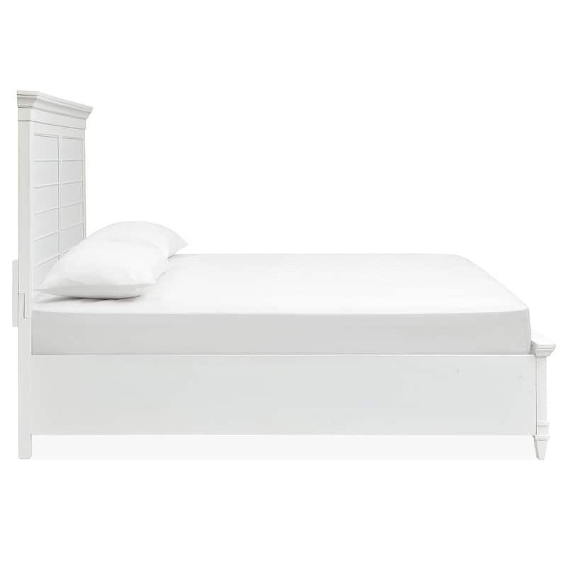 Magnussen Home Charleston White Dove Panel Bed