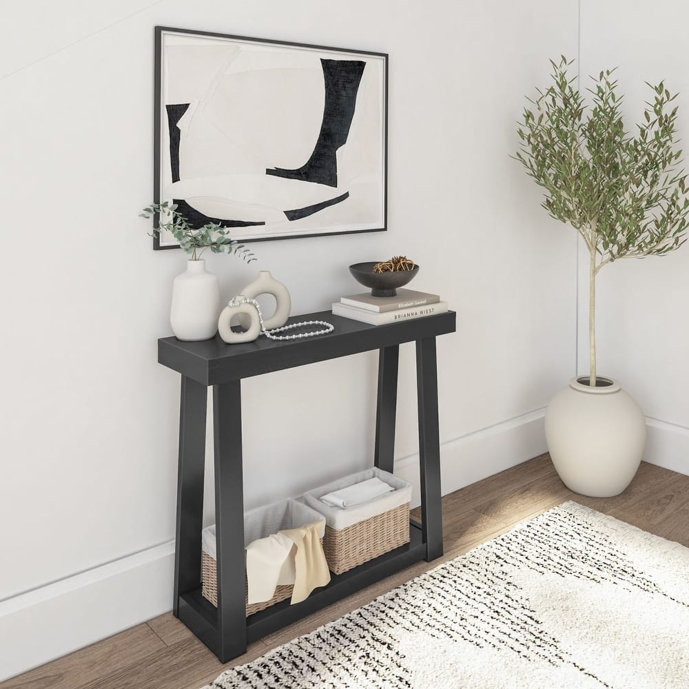 Plank and Beam Classic Console Table with Shelf - 36"